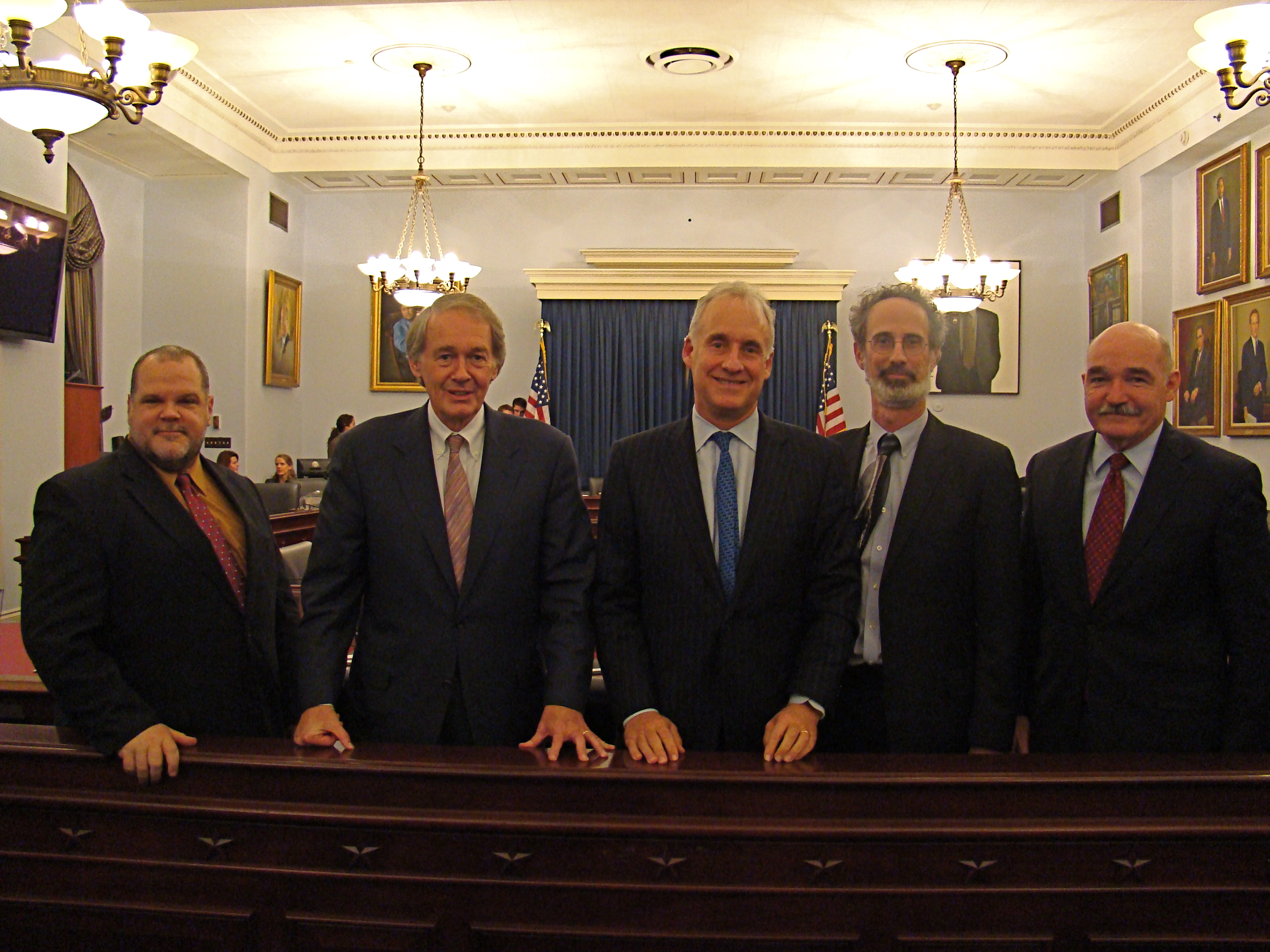 Chairman and Witnesses after the hearing