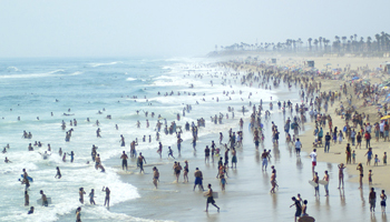 beach scene