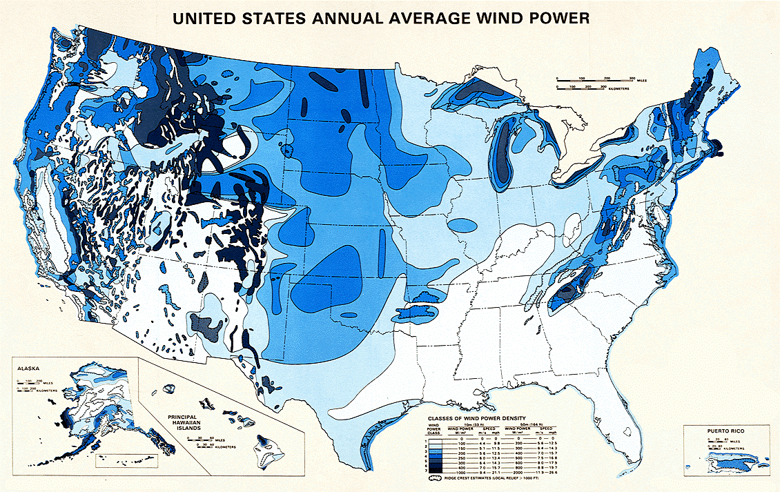 Wind map