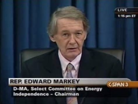 Markey Questions Panel at Oil Profits Hearing