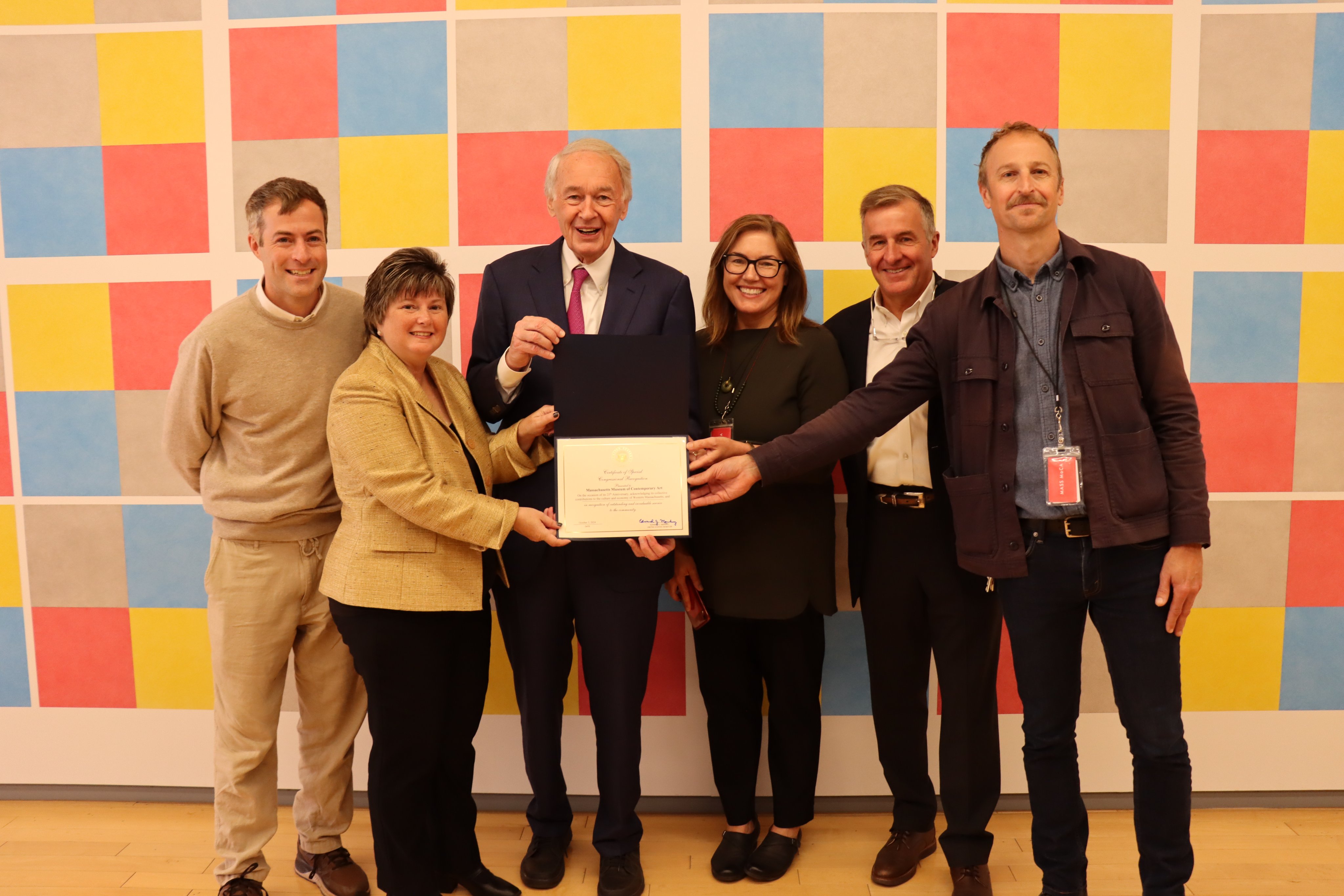 Senator Markey at MASS MoCA