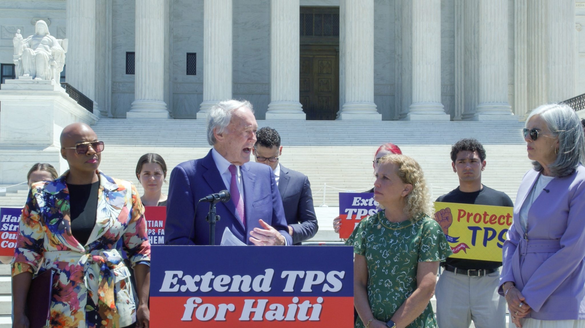 Sen. Markey Haiti TPS Presser